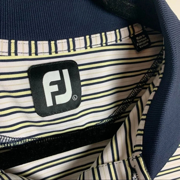 FootJoy Men’s Golf  Polo Striped Size Large - Picture 4 of 11